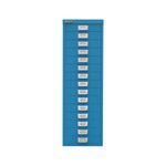 Bisley 15 Multidrawer Cabinet 279x380x860mm Azure Blue BY78741