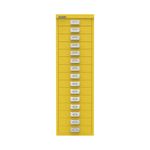 Bisley 15 Multidrawer Cabinet 279x380x860mm Canary Yellow BY78745