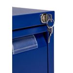 Bisley 2 Drawer Filing Cabinet Lockable 470x622x711mm Blue BS2E/BLUE