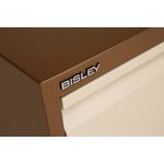 Bisley 2 Drawer Filing Cabinet Lockable 470x622x711mm Coffee/Cream BS2EC/C