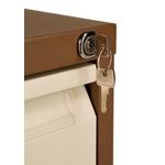 Bisley 2 Drawer Filing Cabinet Lockable 470x622x711mm Coffee/Cream BS2EC/C