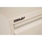 Bisley 3 Drawers Filing Cabinet Lockable 470x622x1016mm Chalk BS3E/CHK