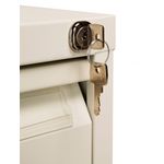 Bisley 3 Drawers Filing Cabinet Lockable 470x622x1016mm Chalk BS3E/CHK