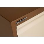 Bisley 4 Drawer Filing Cabinet Lockable 470x622x1321mm Coffee/Cream BS4EC/C