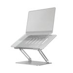 Contour Ergonomics Adjustable Aluminium Laptop Stand For Laptops Up To 17 Inches Silver CE10135