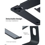 Contour Ergonomics Riser Style Laptop Stand For Laptops Up To 17 Inches Black CE10138