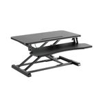 Contour Ergonomics Prem Sit/Stand Height Adj Workstation Blk CE10178