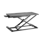 Contour Ergonomics Prem Sit/Stand Height Adj Workstation Blk CE10178