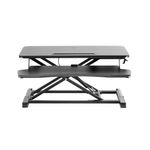 Contour Ergonomics Prem Sit/Stand Height Adj Workstation Blk CE10178