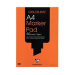 Clairefontaine Goldline 50 Sheet 70gsm Marker Pad A4 White GPB1A4