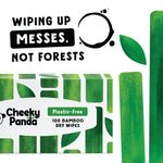 Cheeky Panda Biodegradable Bamboo Dry Wipes 100 Wipes (Pack of 6) DRYWX6