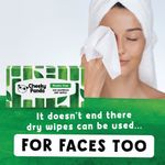 Cheeky Panda Biodegradable Bamboo Dry Wipes 100 Wipes (Pack of 6) DRYWX6