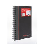 Ideal A5 Cashbook Wiro Feint 192 Pages Black 468W