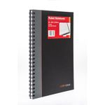 Ideal A4 Cashbook Wiro Feint 192 Pages Black 6428W