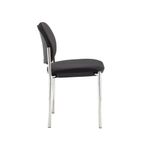Coda multi purpose chair, no arms, black fabric