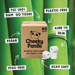 Cheeky Panda 2-Ply Toilet Tissue 400 Sheets (Pack of 40) PFB2BTOILT40