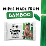 Cheeky Panda Sustainable Bamboo Baby Wipes x60 Wipes Unscented (Pack of 12) BABYW-GBR