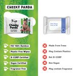 Cheeky Panda Sustainable Bamboo Baby Wipes x60 Wipes Unscented (Pack of 12) BABYW-GBR