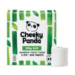 Cheeky Panda 3-Ply Toilet Tissue 200 Sheets Plastic Free (Pack of 48) PFTOILT48