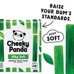 Cheeky Panda 3-Ply Toilet Tissue 200 Sheets Plastic Free (Pack of 48) PFTOILT48