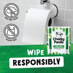 Cheeky Panda 3-Ply Silky Soft Toilet Tissue 200 Sheets 4 Rolls per Pack (Pack of 6) 1102181