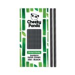 Cheeky Panda Bamboo Paper Straws Black (Pack of 250) 0111130
