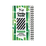 Cheeky Panda Bamboo Paper Straw Black Stripes (Pack of 250) 0111129