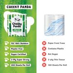 Cheeky Panda 3-Ply Toilet Tissue 9 Rolls per Pack (Pack of 5) PFTOILT9X5