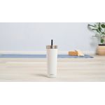Contigo Luxe Stainless Steel Insulated Travel Tumbler/Straw 24oz Salt 2212917