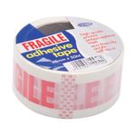 County Stationery Fragile Adhesive Tape 48mmx50m Pack of 6 C420