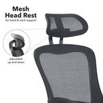 Curva high back mesh chair - black