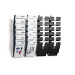 Durable Flexiplus Wall Mounted Portrait Literature Holder A4 Black (Pack of 6) 1700008061