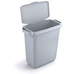 Durable 60L Hinged Bin Lid Grey Recycling Bin Lid Food Safe Durabin 1800500050