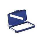 Durable 60L Hinged Bin Lid Blue Slot Cut-Out For Easy Recycling Durabin 1800502040