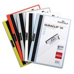 Durable Clip Folder DURACLIP 30 A4 Assorted (Pack of 25) 2200/00