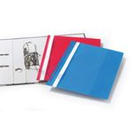 Durable Clear View Folder with Filing Strip A4 Blue (Pack of 25) 2580/06