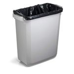Durable DURABIN Rectangular Waste Bin 60 Litre 282x590x600mm White 1800496010