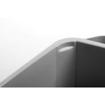 Durable DURABIN Rectangular Waste Bin 60 Litre 282x590x600mm White 1800496010