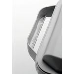 Durable DURABIN Rectangular Waste Bin 60 Litre 282x590x600mm Grey 1800496050