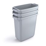 Durable DURABIN Rectangular Waste Bin 60 Litre 282x590x600mm Grey 1800496050