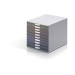 Durable VARICOLOR Desktop Organiser 10 Drawer Colour Coded Modular Storage A4+ 761027