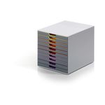 Durable VARICOLOR Desktop Organiser 10 Drawer Colour Coded Modular Storage A4+ 761027