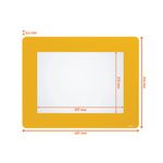 Durable Heavy Duty Adh Floor Frame Holder A4 Yellow Pack of 10 180804
