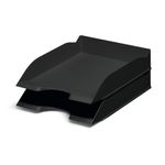 Durable ECO Recycled Plastic Stackable Letter Tray A4+ Black 775601