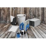 Durable ECO Recycled Plastic Magazine Stand Blue 776106