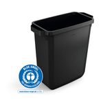 Durable Durabin Eco Bin 60 Litre Rectangular 282x590x600mm Black 1800503221