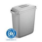 Durable Lid for Durabin Eco Rectangular Waste Bin 60 Litre 501x58x272mm Grey 1800504050