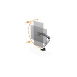 Durable Select Plus Monitor Mount Arm for 1 Screen Up to 32 Inch with Desk Clamp Attachment 509623