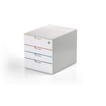 Durable Varicolor Mix Safe 4 Drawer Storage Organiser A4+ 762627