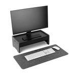 Durable Felt Monitor Riser Stand EFFECT Charcoal 508158